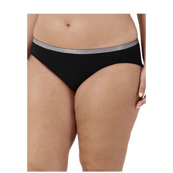 Hanes Just My Size Women's Bikini Underwear, 5-Pack Size 10/2X - Picture 5 of 9